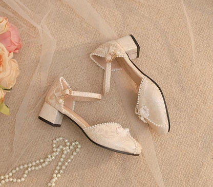 Yana - Heart Jade Yana - Qi Lolita Shoes Chunky Heels