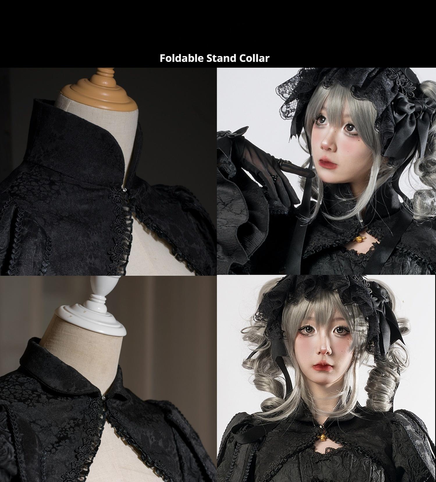 Smoothy - Caliburn - Gothic Lolita JSK Dress with Bolero with Detachable Sleeves