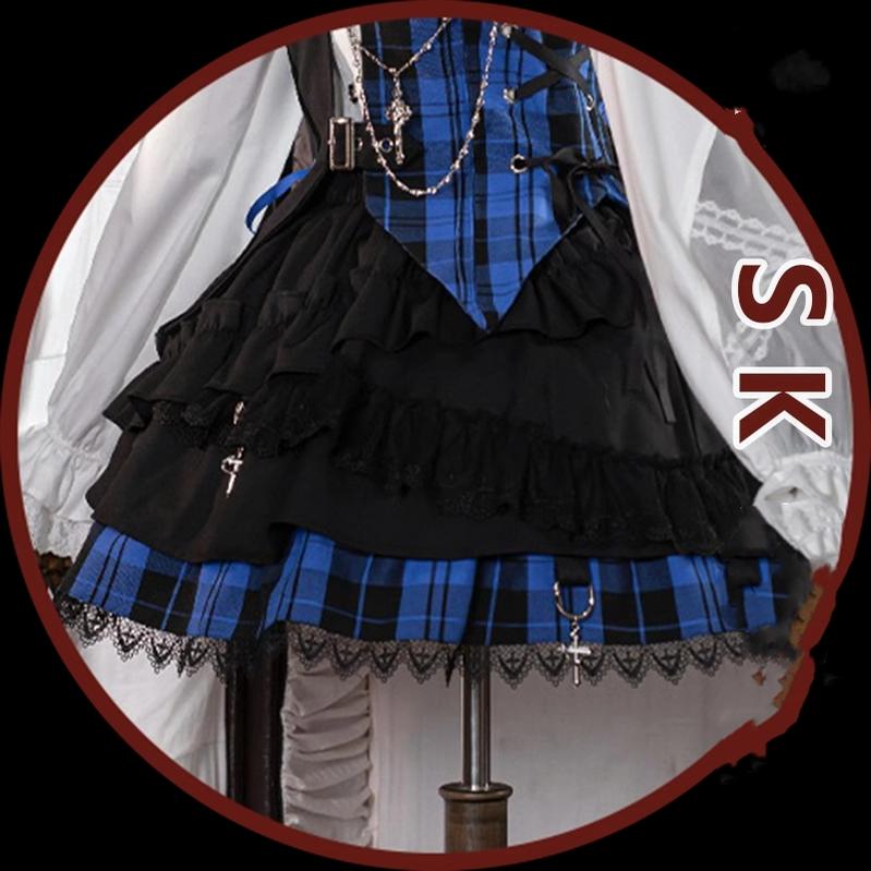 OCELOT - Kalila - Punk Lolita Dress Set Plaid Shorts Set