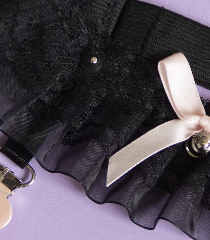 Day Dream - Sweet Lolita Lace Gater Stockings Clips Multicolors