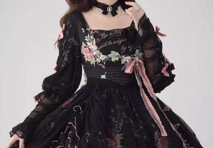 Miaoplus - Romantic Seizure - Sweet Lolita OP Mutton Sleeve Lolita Dress