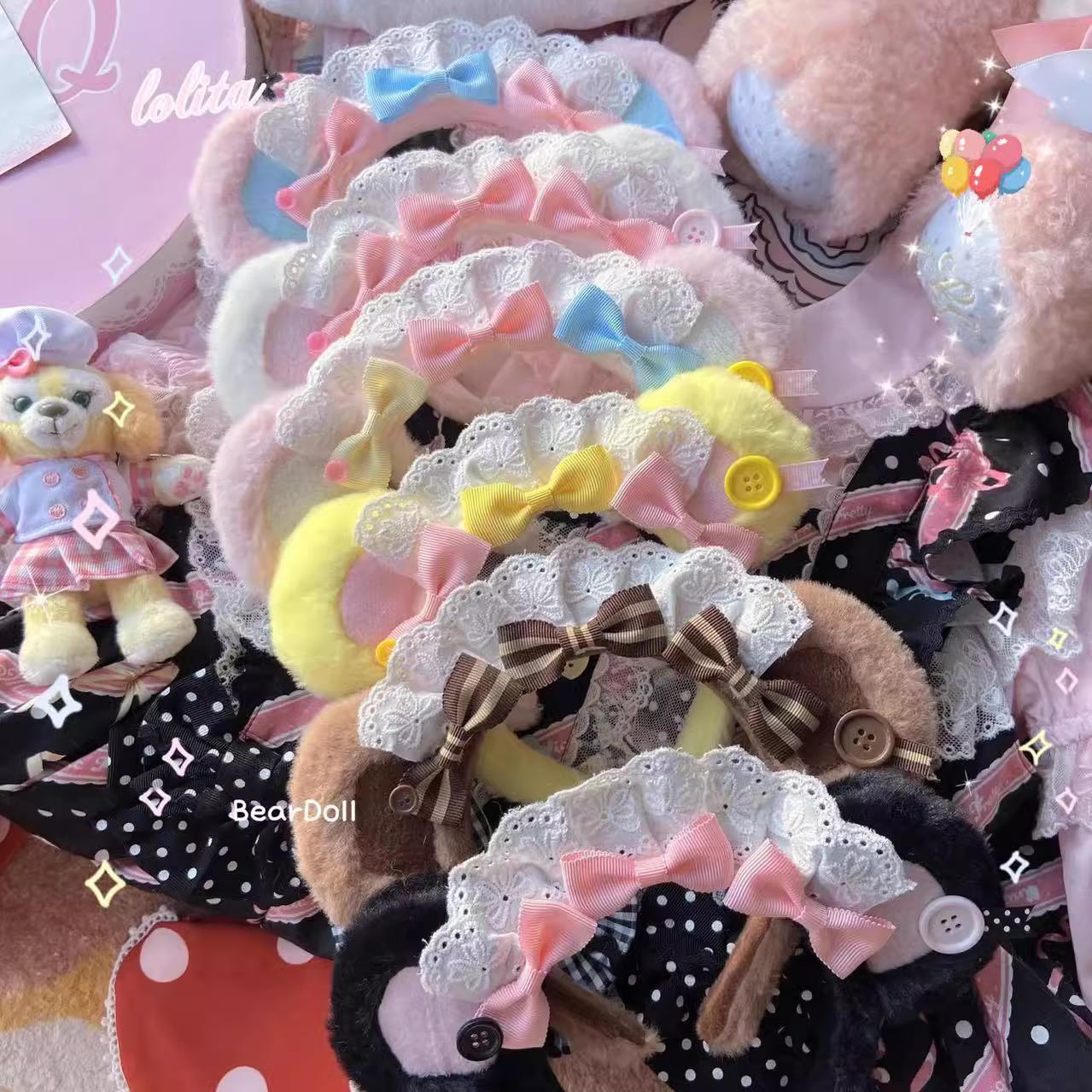 Bear Doll - Kawaii Lolita KC Sweet Butterfly Bow Lolita Headband