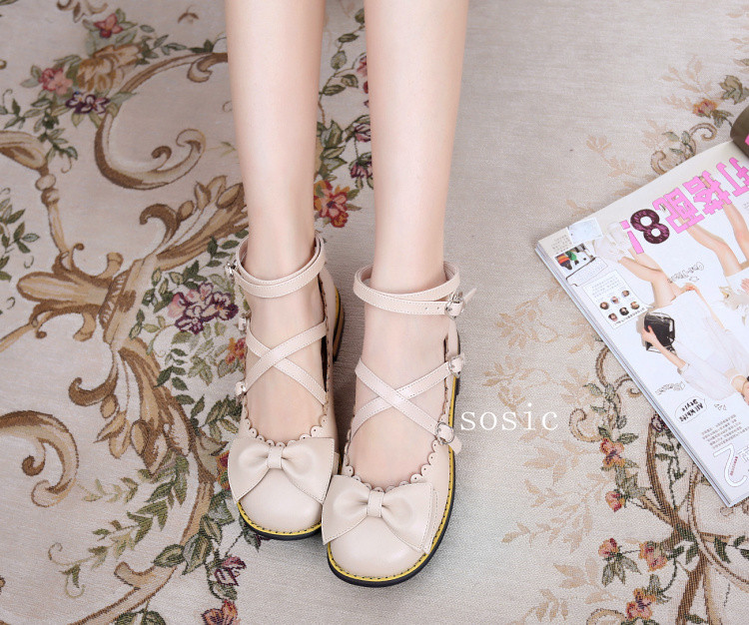 Sosic - Sweet Lolita Low Heel Shoes Multicolors