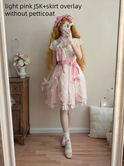 Uncle's Workshop - Fluttering Cherry Spring Strings - Cotton Sweet Lolita JSK Dress