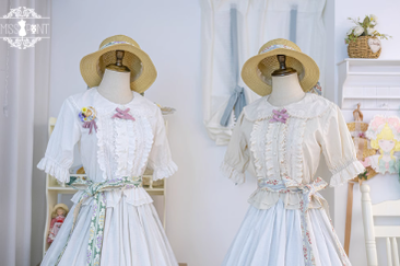 Miss Point - Little Anna - Elegant Lolita Cotton Puff Sleeve Blouse