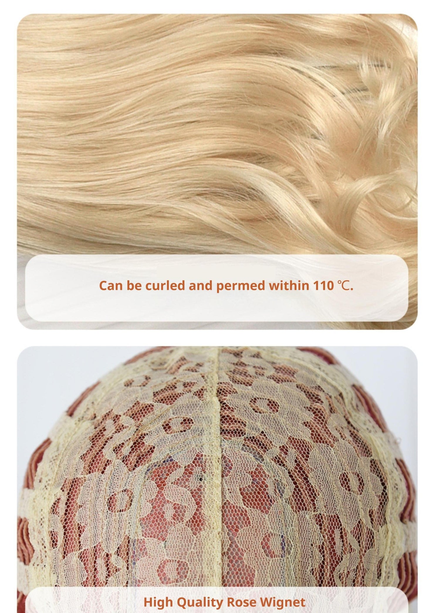 Sinwavy - 55CM Blonde Lolita Curl Wig Detachable Double Ponytail