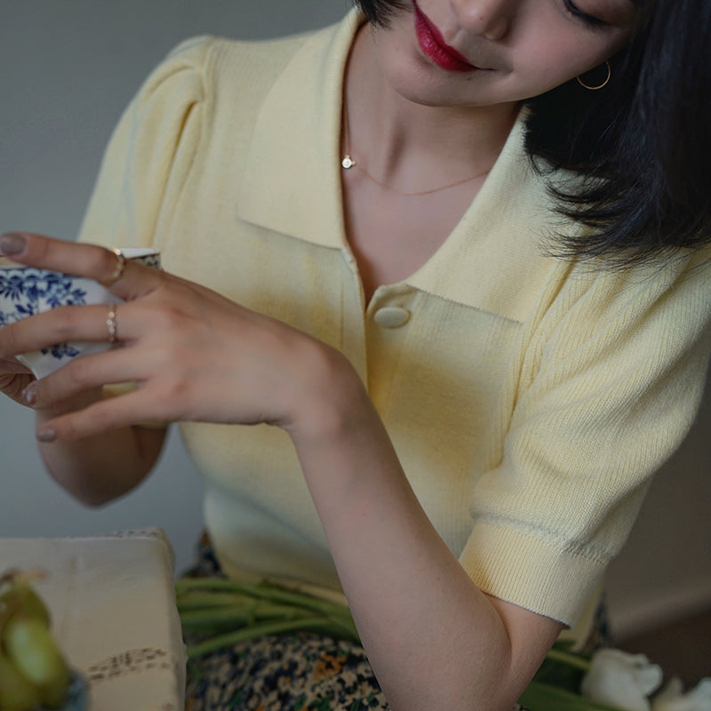 Colorful knit cardigan