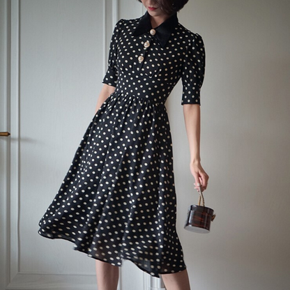 retro polka dot dress