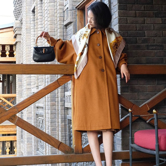 Western lady classical wool coat