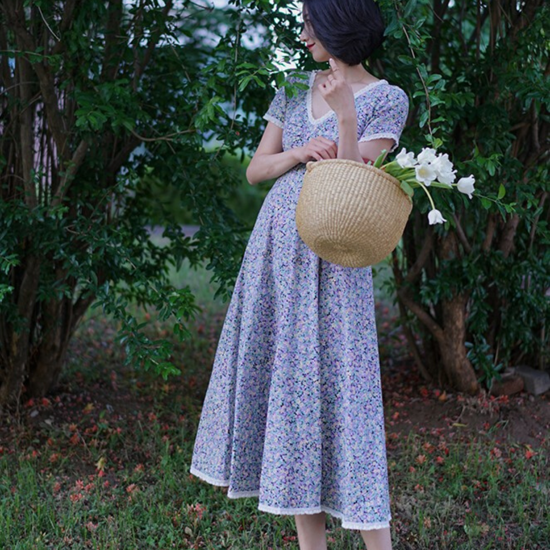 Floral vintage dress