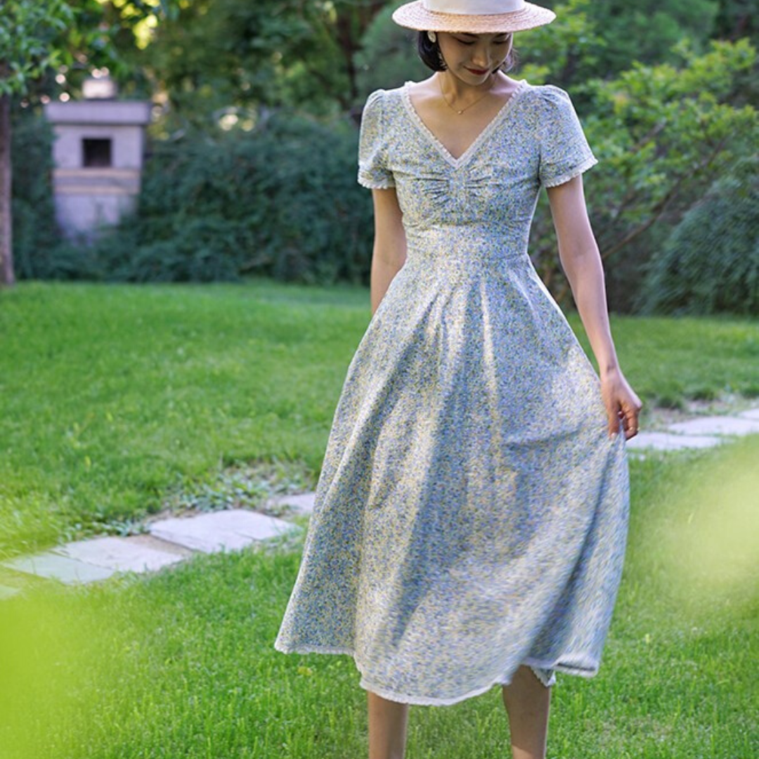 Floral vintage dress