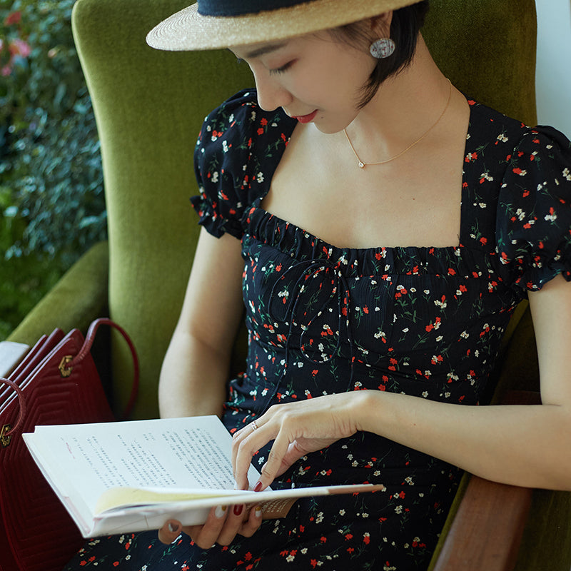 Retro floral dress