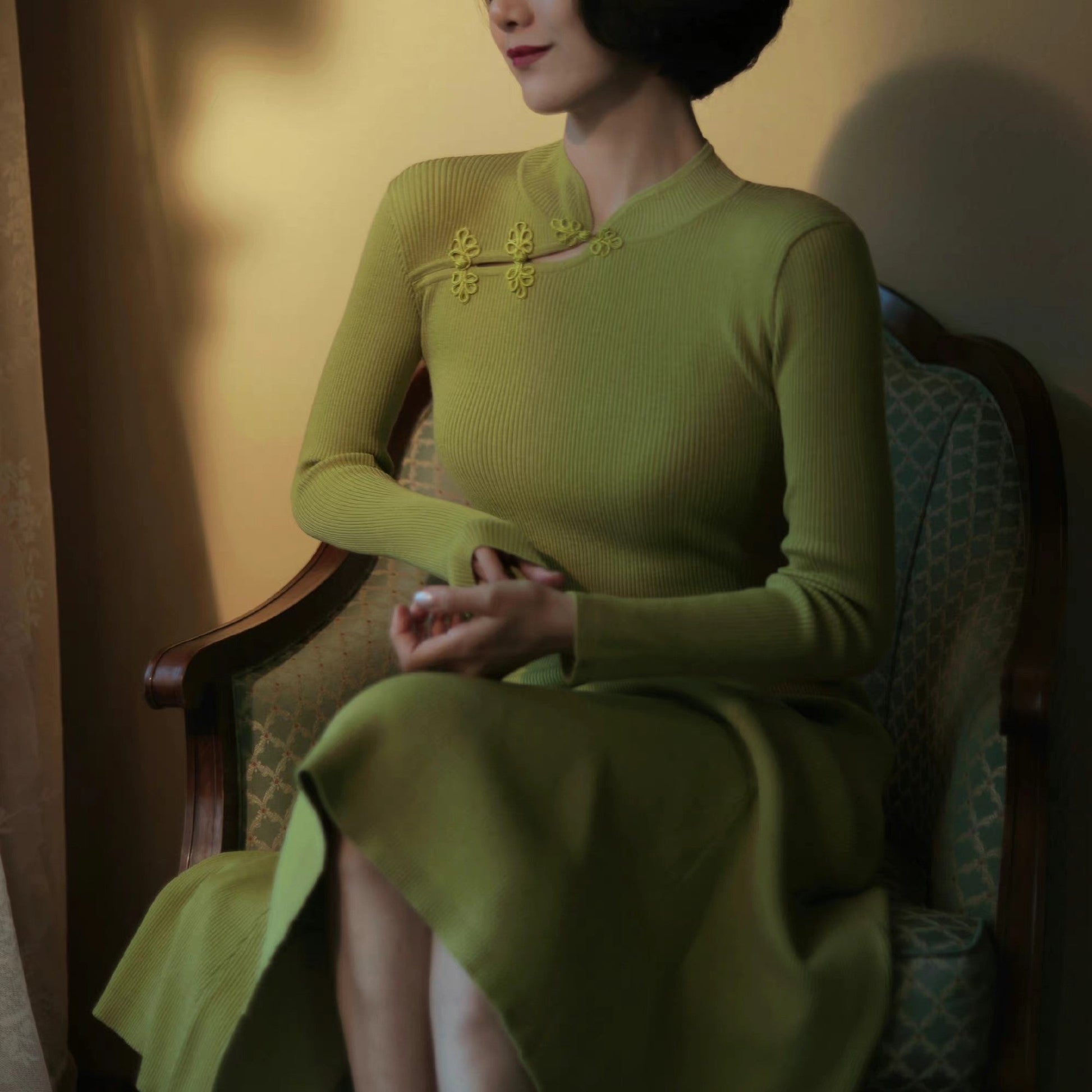 Chinese Knit One Piece for Court Ladies (A Line Type)