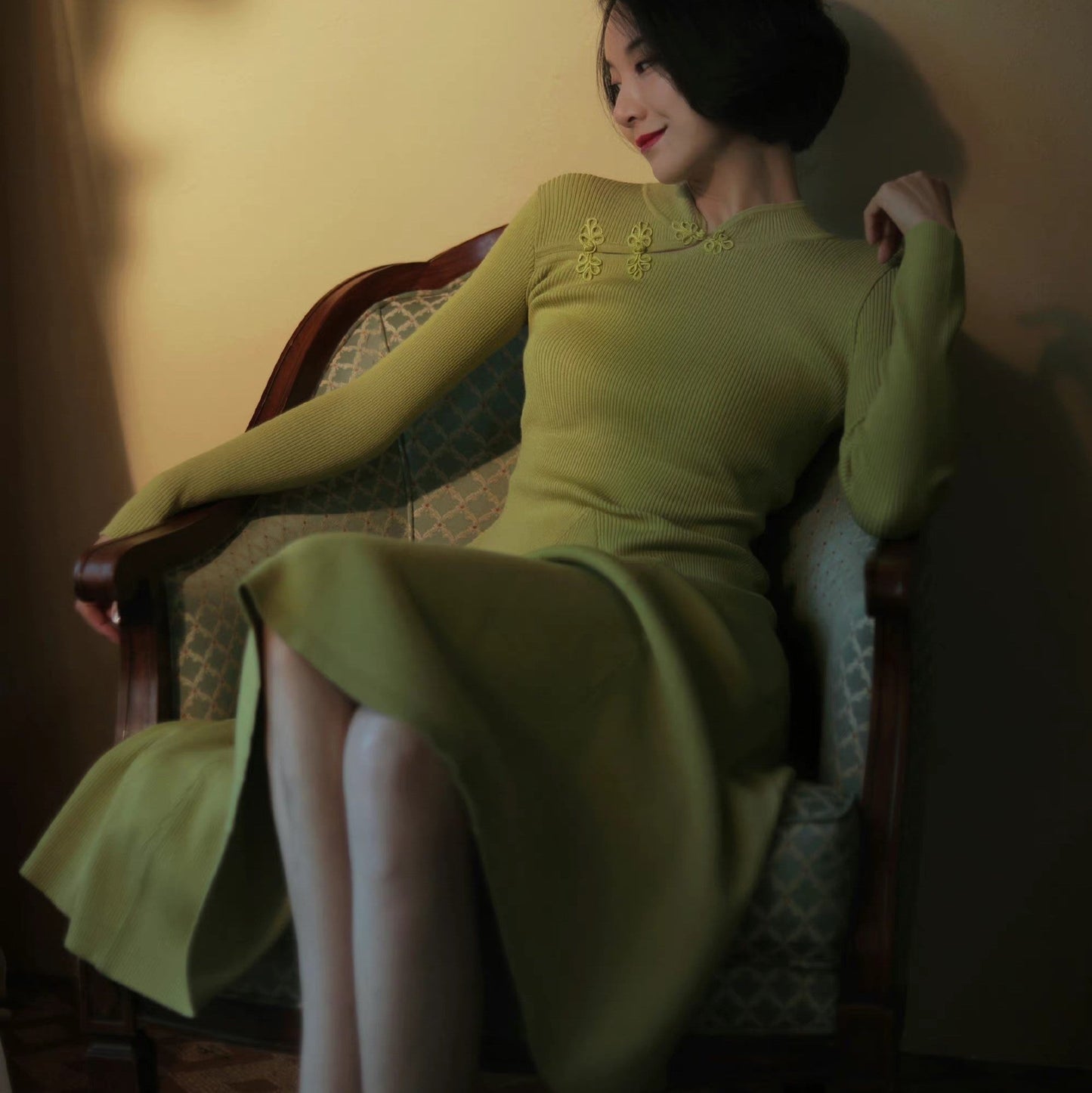 Chinese Knit One Piece for Court Ladies (A Line Type)