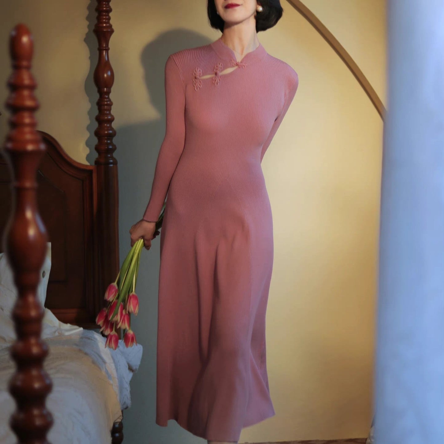 Chinese Knit One Piece for Court Ladies (A Line Type)