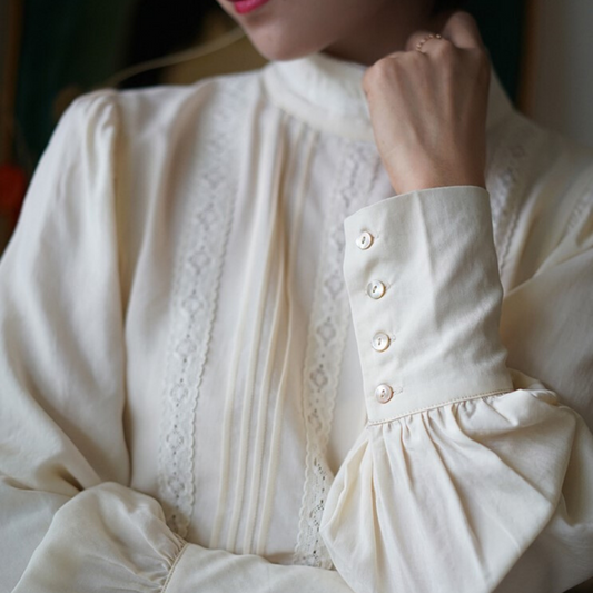 embroidered classical blouse