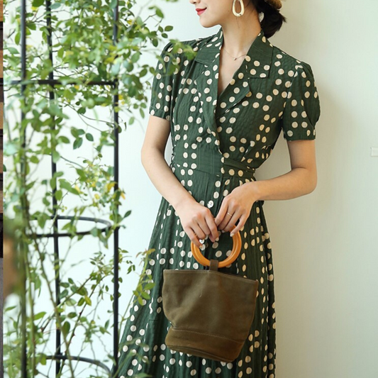 Patina Polka Dot Vintage Dress