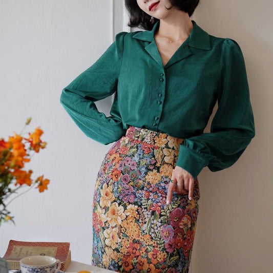 Retro Blouse for Medieval Ladies