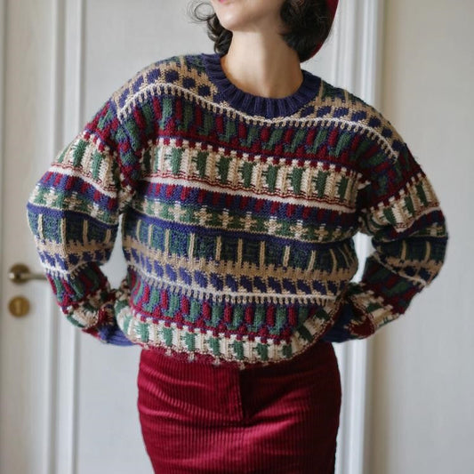 Nordic Retro Fair Isle Knit