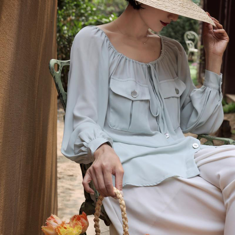 Celadon Lady Vintage Blouse