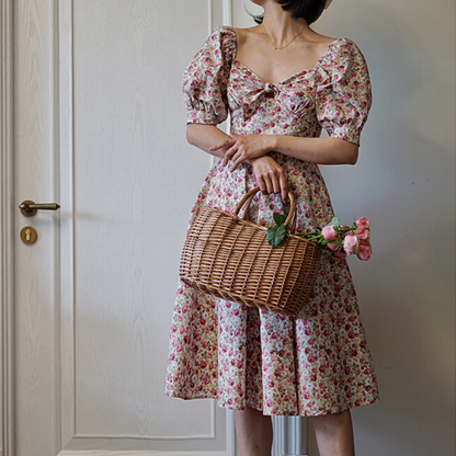 Flower field vintage dress