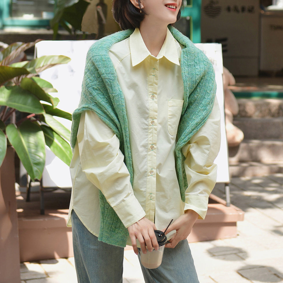 Western lady's embroidered simple shirt