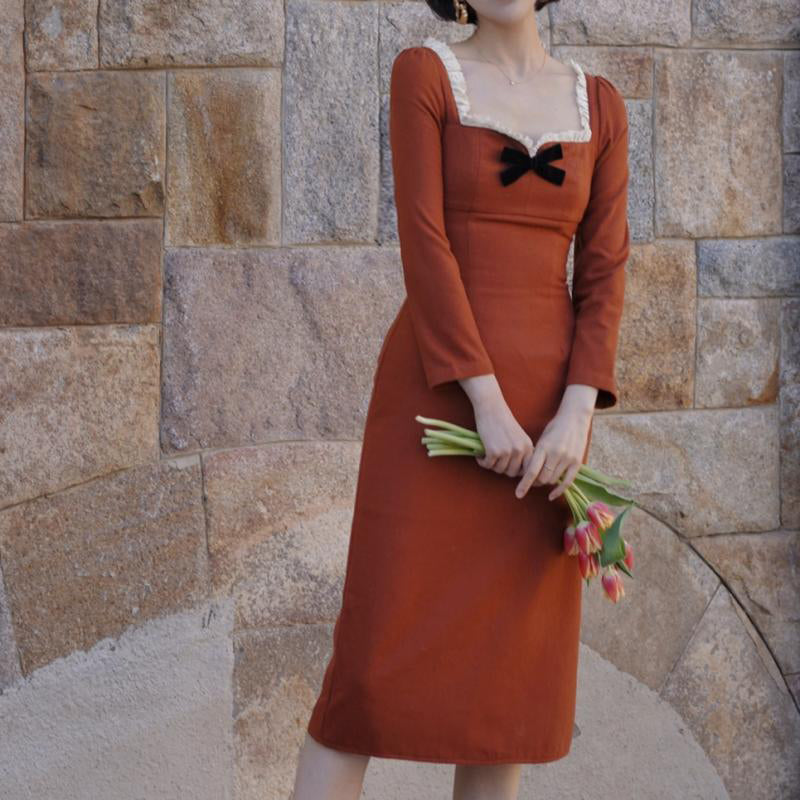 Orange Lady Classical Dress