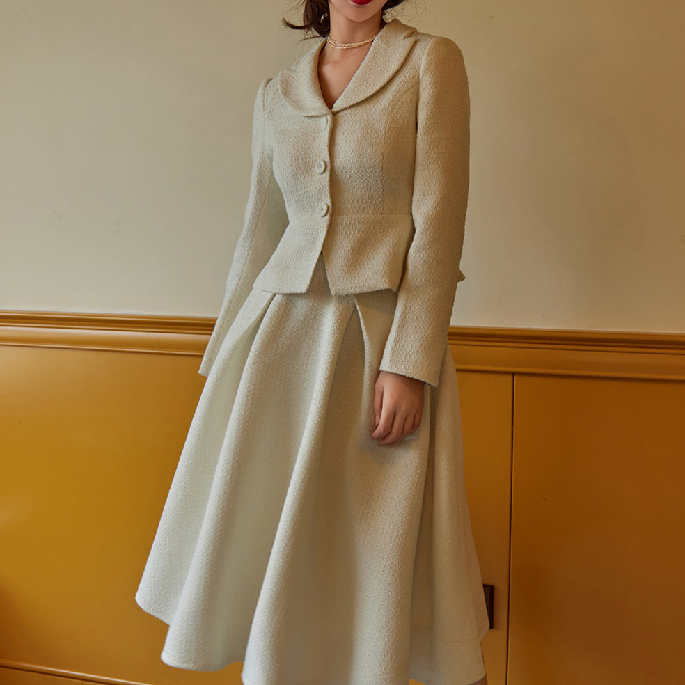 Actress Retro Jacket and Hepburn Skirt