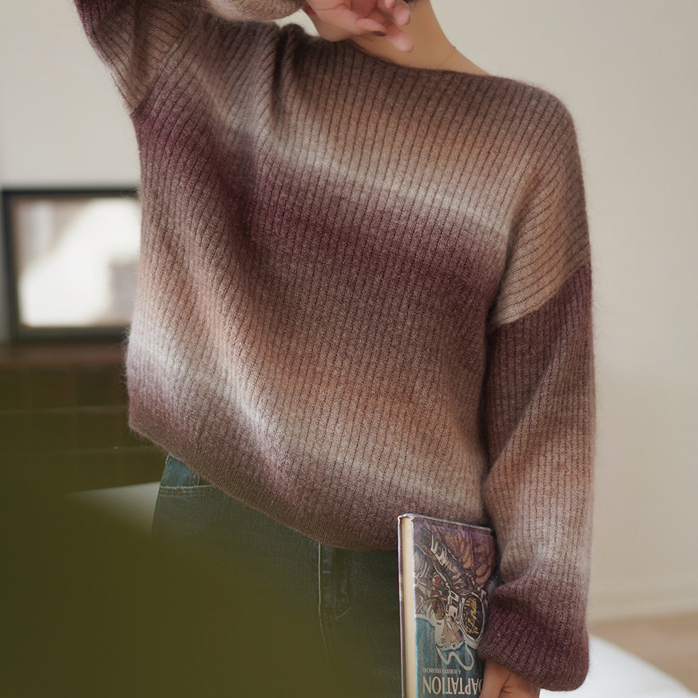 gradient mohair sweater