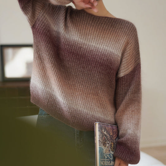 gradient mohair sweater