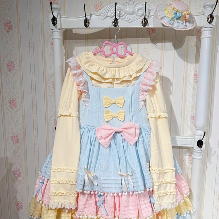 Chubby Cat Diary - Kawaii Lolita Ruffled Long Sleeve Innerwear