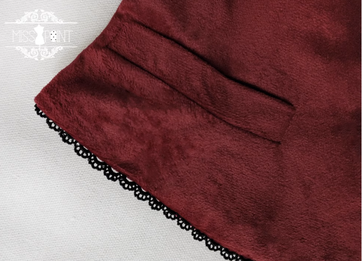 Miss Point - Ode to Joy - Elegant Lolita Winter Velvet Vest Customized