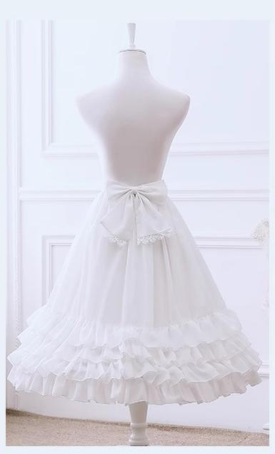 Manyiluo - Elegant Lolita A-type Carmen Adjustable Hoop Petticoat