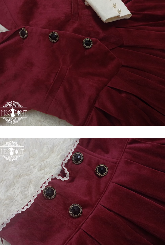 Miss Point - Rose Doll - Elegant Lolita Skirt High Waist Fishbone SK