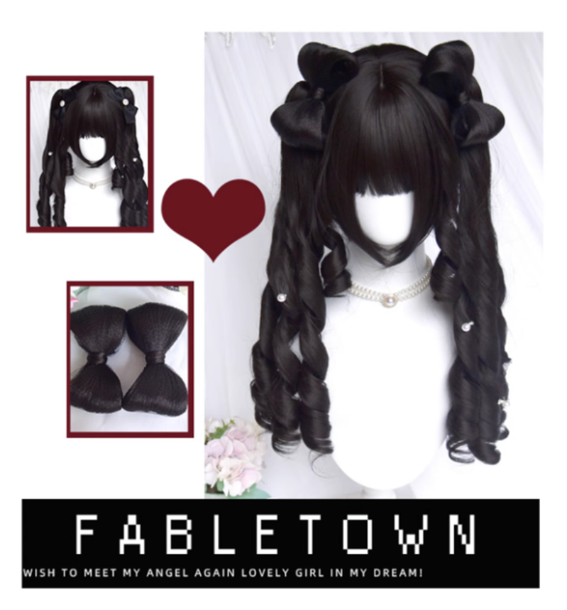 Sinwavy - Retro Elegant Roman Curl Double Ponytail Wig