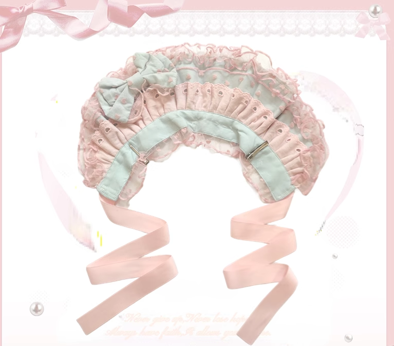 The Seventh Doll - Sweet Diary SP - Vintage Lolita Jumper Dress Petal-like Hem JSK Headdress Set