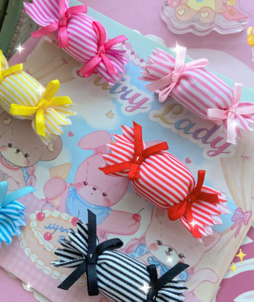 Bear Doll - Augustina - Sweet Lolita Candy Hair Clip and Brooch