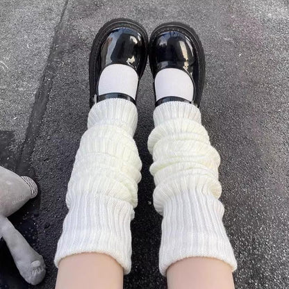 Hua Nai Cat - Winter Lolita Long Socks Knit Thigh-High Foot Covers