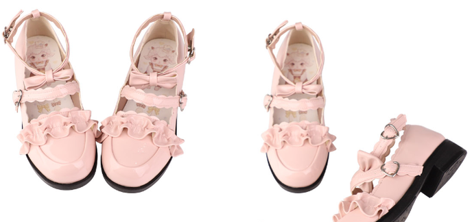 Sheep Puff - Kawaii Lolita Shoes Multicolors