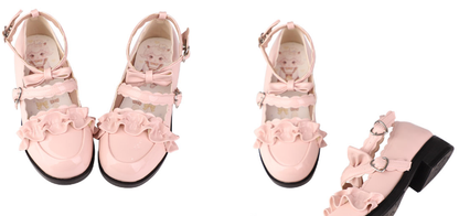Sheep Puff - Kawaii Lolita Shoes Multicolors