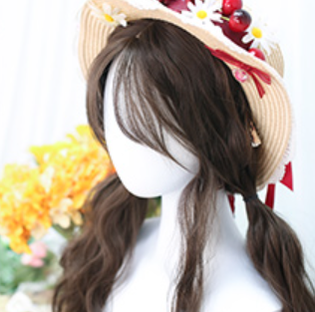 Dalao Home - Waffle - Lolita Splayed Bangs Curly Wig