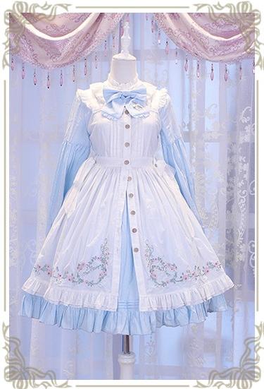 Chess Story - Vintage Lolita Long Sleeve OP Dress
