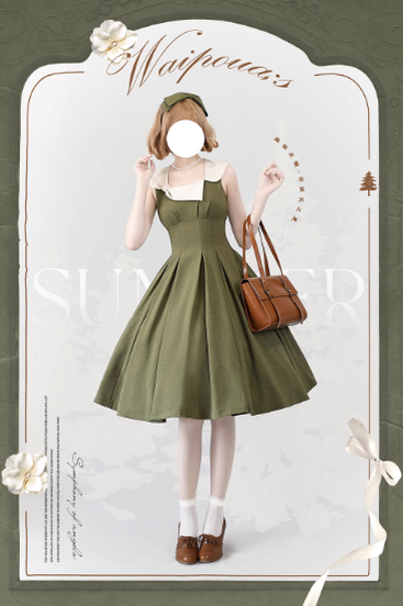 Forest Wardrobe - Waipowa Summer - Elegant and Vintage Lolita Dress