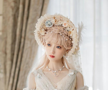 Cat Fairy - Gorgeous Lolita Tea Party Necklace, High Heels Shoes and BNT Hat