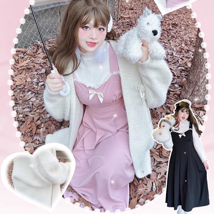 Yingtang - Sweet Lolita Coat Plus Size Lolita Dress Set