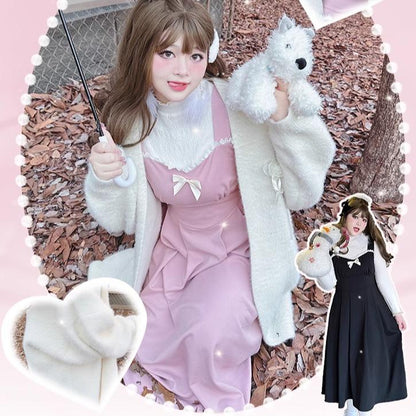 Yingtang - Sweet Lolita Coat Plus Size Lolita Dress Set
