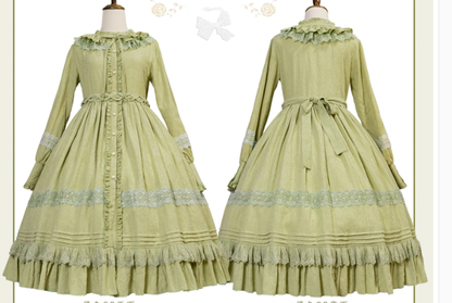 Strawberry Witch - The Spring - Cotton Lolita OP Dress with Long Sleeve