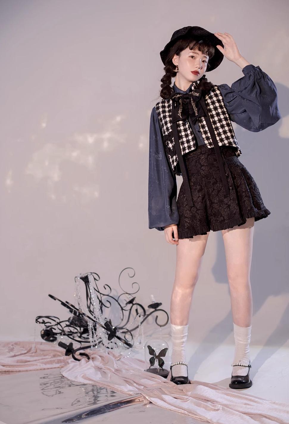 ZJstory - Starry for You - Vintage Lolita Shirt American Retro Style Blouse