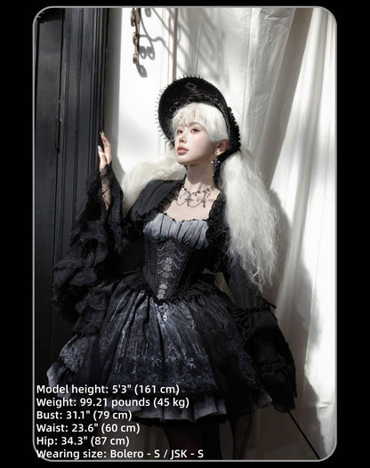 Susin Lolita - Bone-Eroded Butterfly - Gothic Lolita JSK & SK Set
