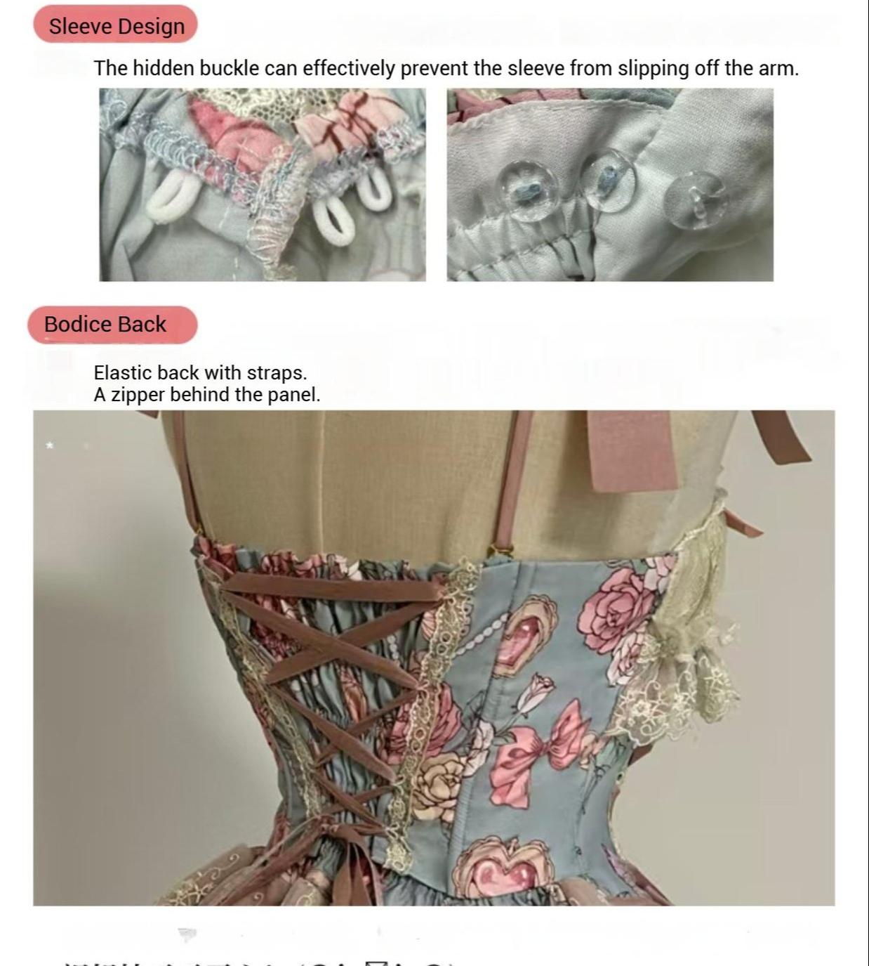 Sweet Wood - Jewel Rose - Plus Size Sweet Lolita Skirt Set in Separate Pieces